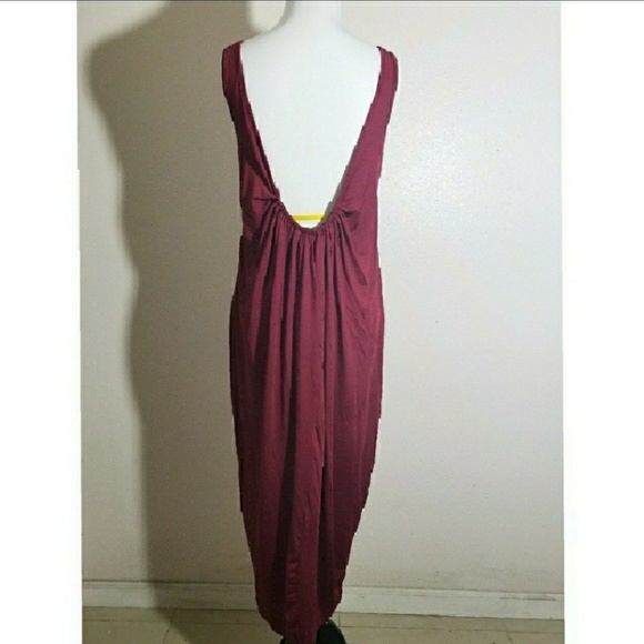 🌸Wine Color Maxi Dress - Picture 3 of 4